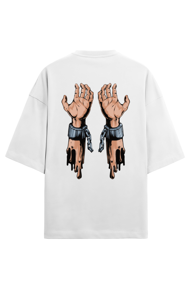 HAND CUFFED OVERSIZE UNISEX T-SHIRT