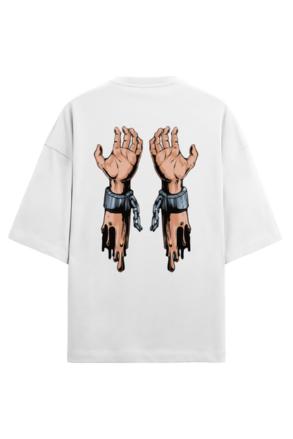 HAND CUFFED OVERSIZE UNISEX T-SHIRT