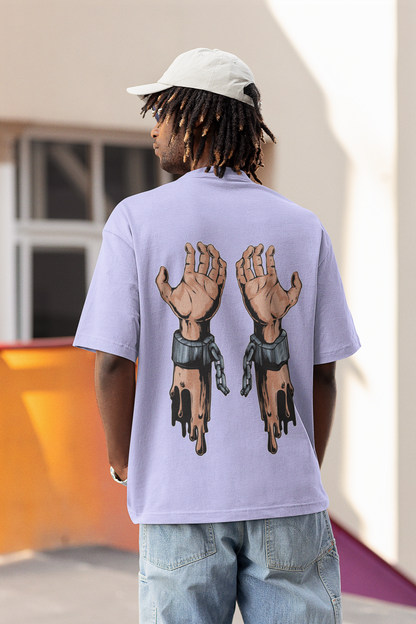 HAND CUFFED OVERSIZE UNISEX T-SHIRT