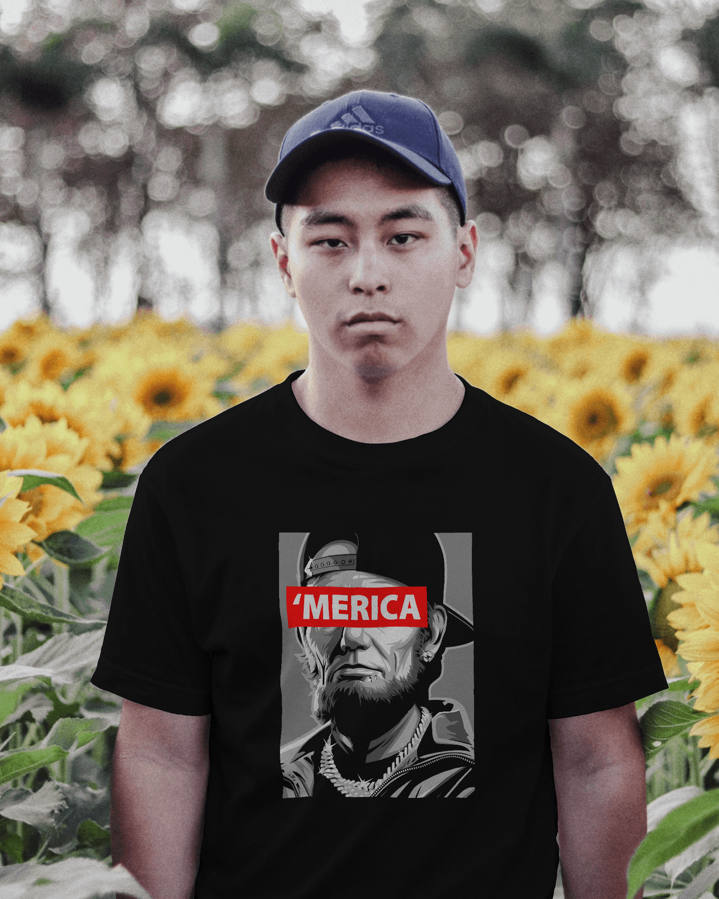 LINCOLN MERICA UNISEX OVERSIZE T-SHIRT