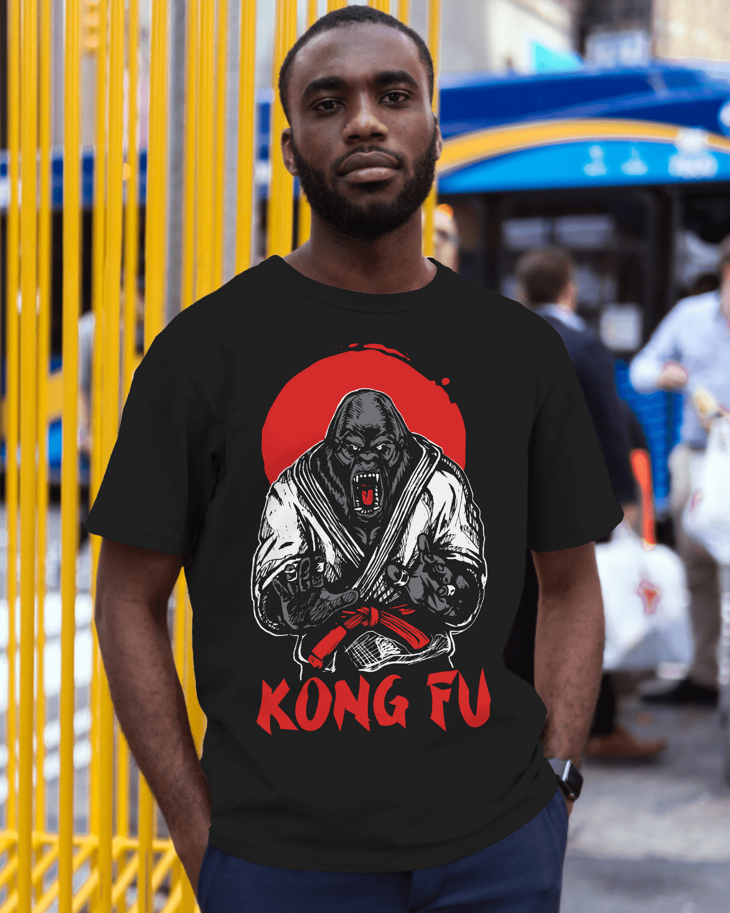 KONG UNISEX BLACK OVERSIZE T-SHIRT