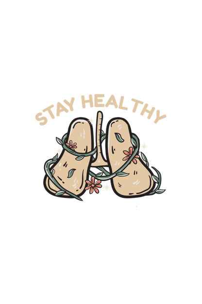 STAY HEALTHY UNISEX BLACK OVERSIZE T-SHIRT